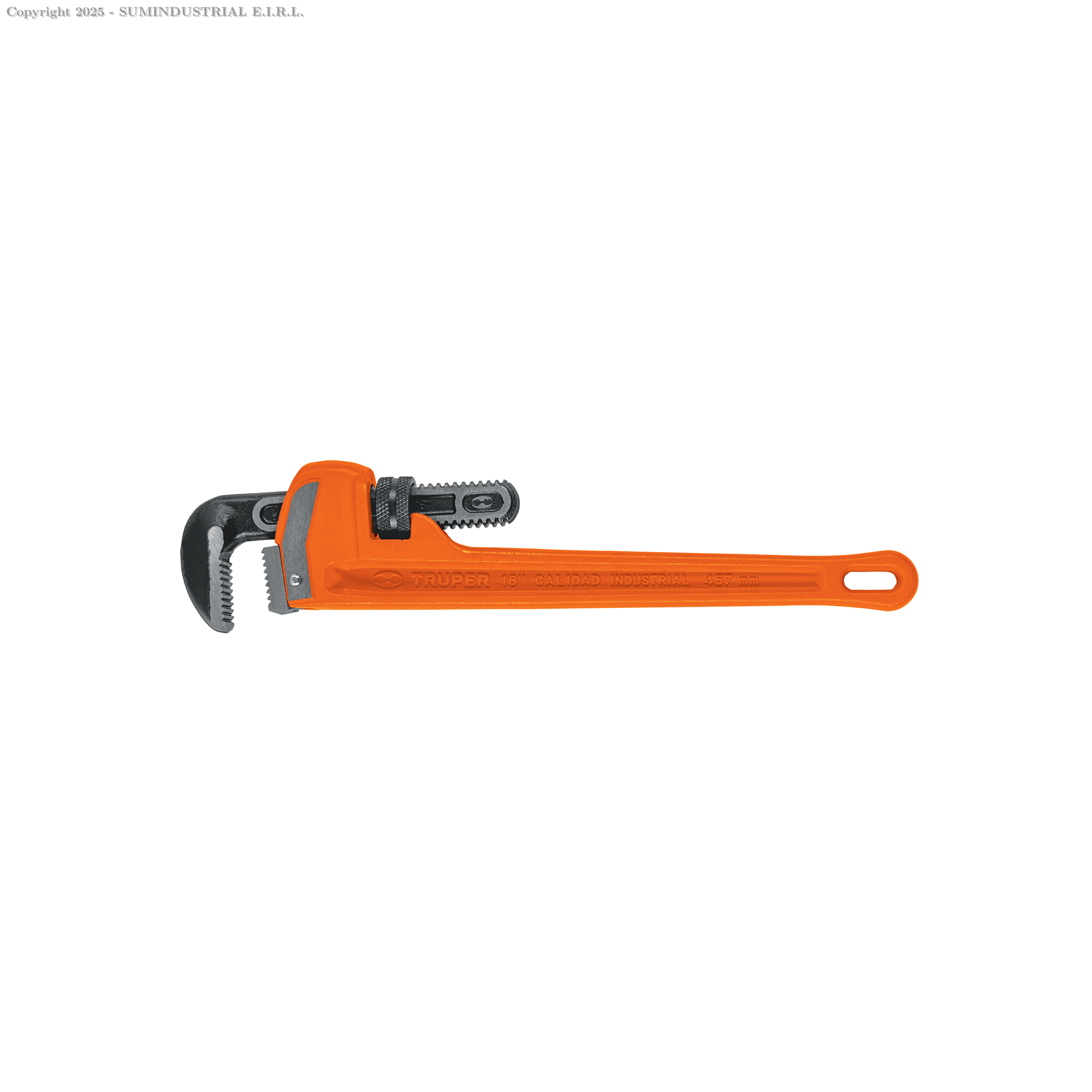 LLAVE STILSON 18'' CUERPO ROBUSTO DE HIERRO DUCTIL TRUPER 15839
