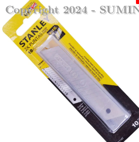 Cuchilla de repuesto snap off 18mm 8 segmentos (10 unidades) stanley