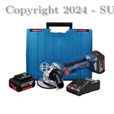 AMOLADORA BOSCH GWS180LI INCLUYE 2 BAT 4AMP Y 1 CARGADOR RÁPIDO