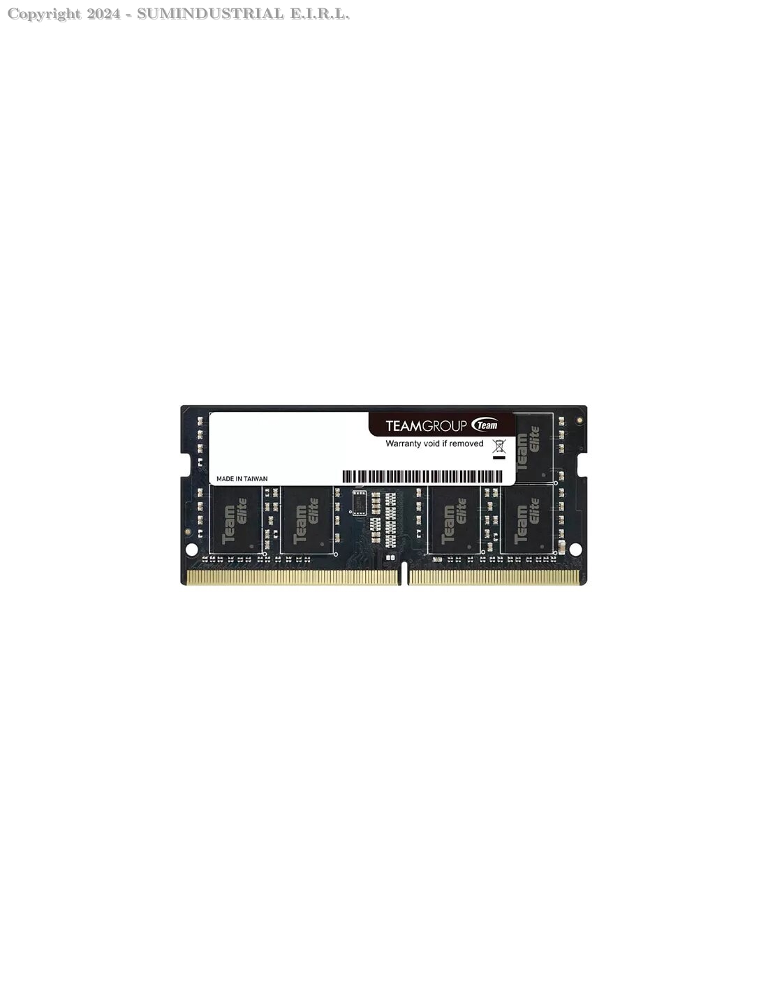 MEMORIA SODIMM TEAM GROUP 8GB/3200MHZ DDR4 ELITE (TED48G3200C22-S01)