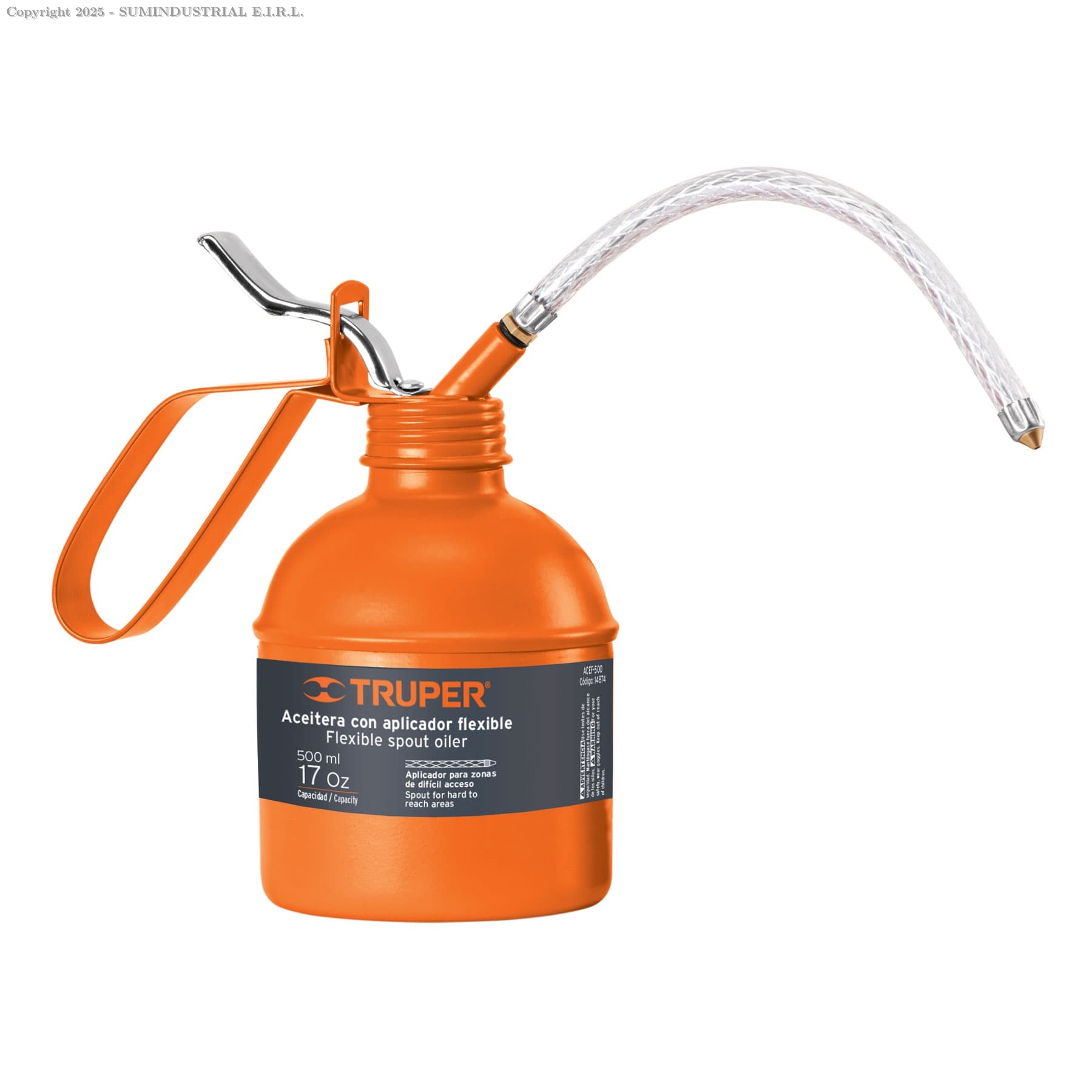 ACEITERA DE 500 ML (17 OZ) CON APLICADOR FLEXIBLE, TRUPER 14874