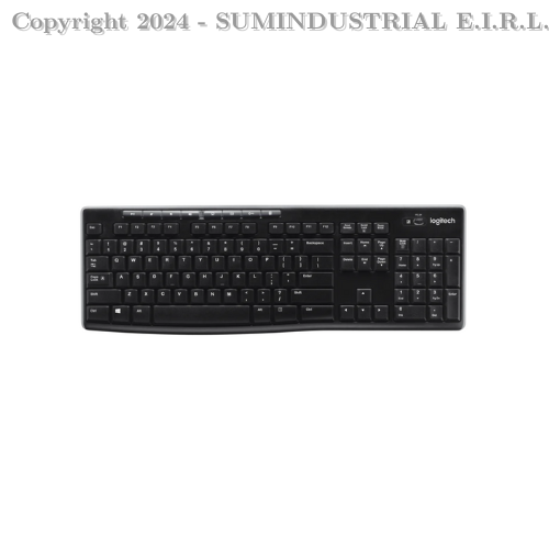 Teclado Logitech K270 Wireless Unifying Usb Sp Black