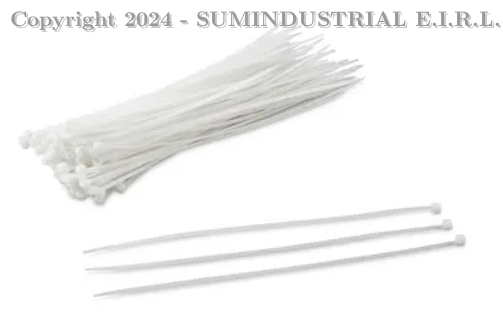 CINTILLO BLANCO 200MM X 4.8 MM 
