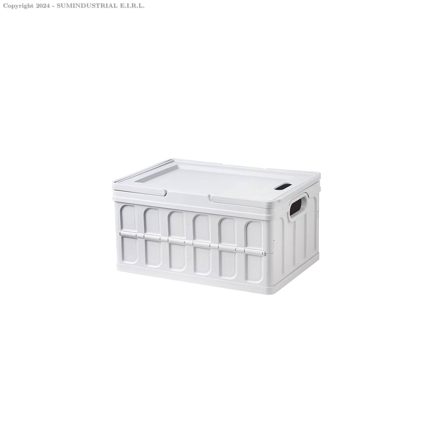 CAJA PLEGABLE BLANCO GRANDE 48X32X24CM