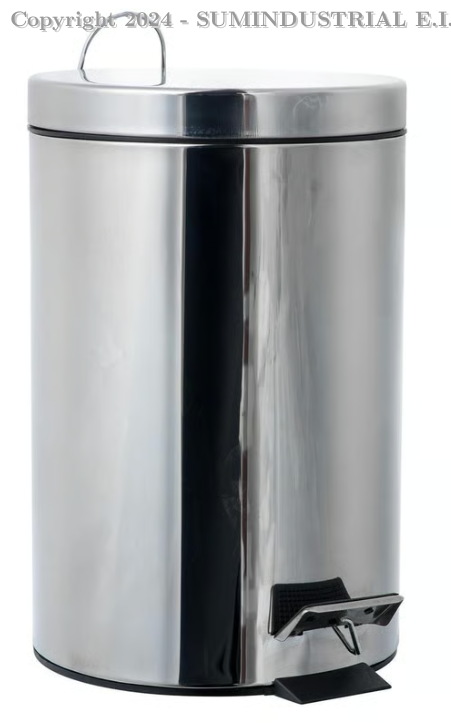 TACHO DE ACERO INOX 20 L CON PEDAL