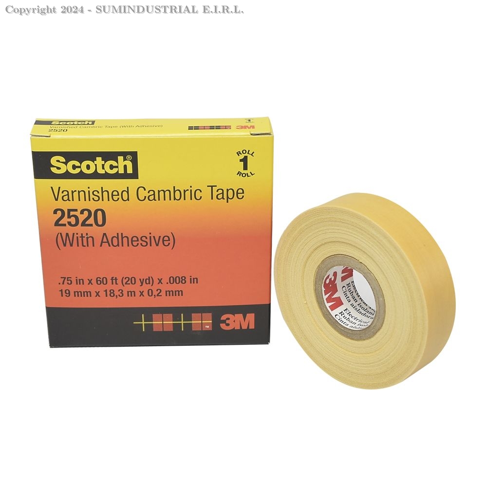 CINTA AIS. CAMBRIC C/ADH 2520 3/4X18MTS